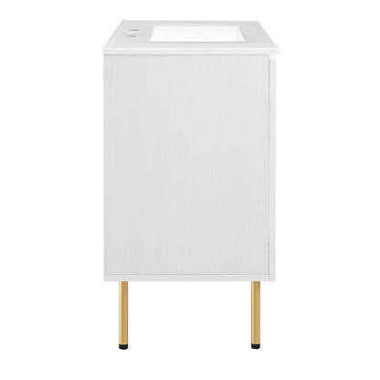 Chaucer Bathroom Vanity with White Basin Included by Modway