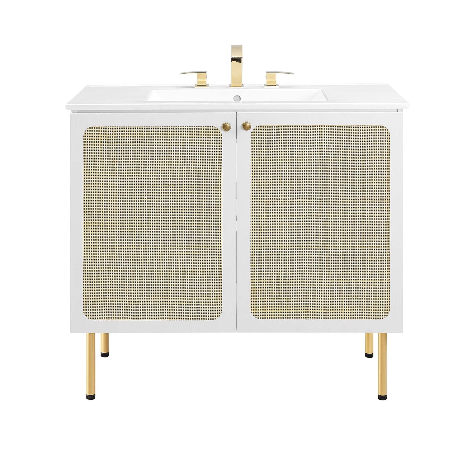 Chaucer Bathroom Vanity with White Basin Included by Modway