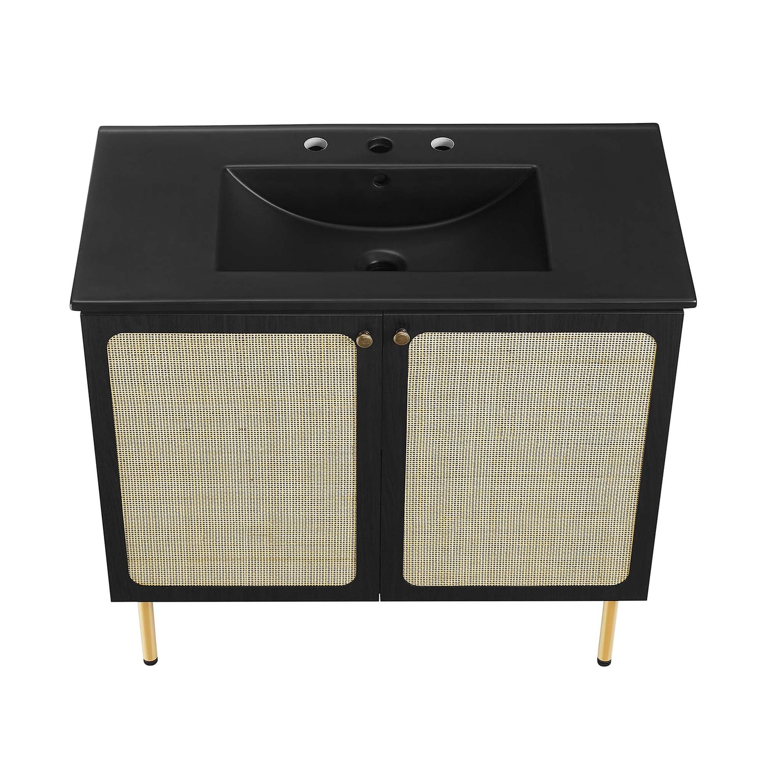 Chaucer Bathroom Vanity with Black Basin Included By HouseBean