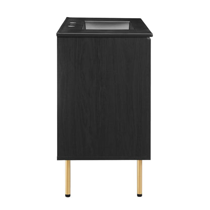Chaucer Bathroom Vanity with Black Basin Included by Modway