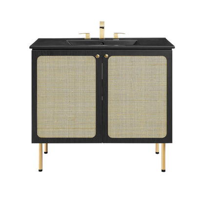 Chaucer Bathroom Vanity with Black Basin Included by Modway
