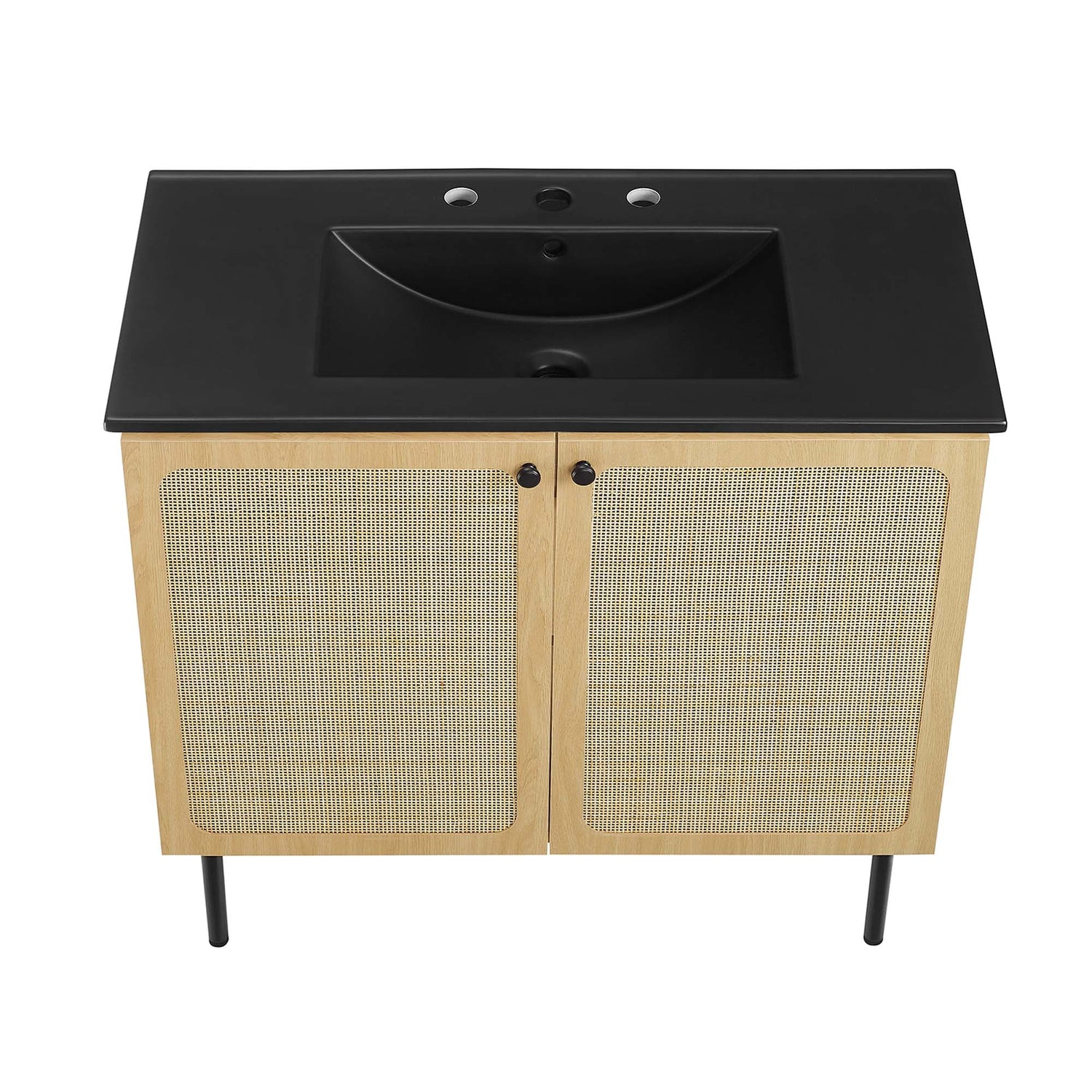 Chaucer Bathroom Vanity with Black Basin Included by Modway