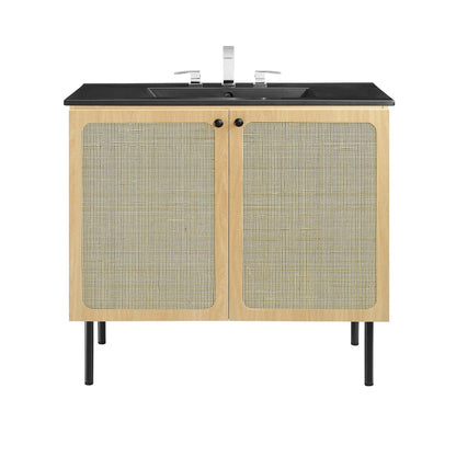 Chaucer Bathroom Vanity with Black Basin Included by Modway