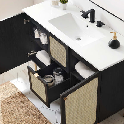 Chaucer 48&quot; Bathroom Vanity with White Basin Included by Modway