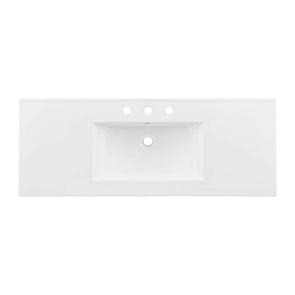 Chaucer 48&quot; Bathroom Vanity with White Basin Included by Modway