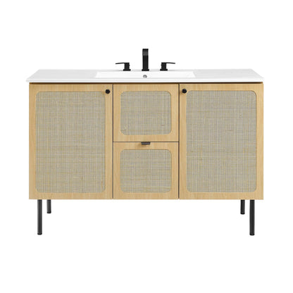 Chaucer 48&quot; Bathroom Vanity with White Basin Included by Modway