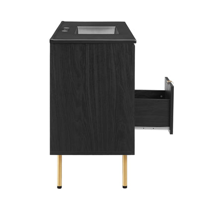 Chaucer Bathroom Vanity with Black Basin Included by Modway