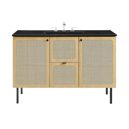 Chaucer Bathroom Vanity with Black Basin Included by Modway