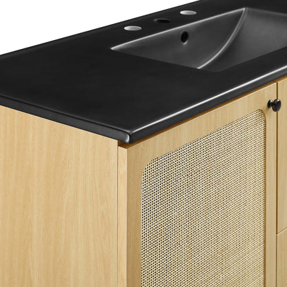 Chaucer Bathroom Vanity with Black Basin Included by Modway