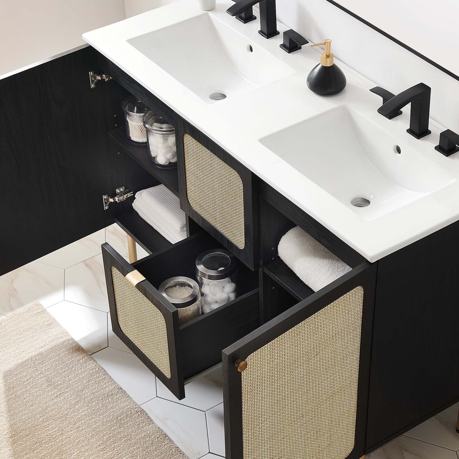 Chaucer 48&quot; Bathroom Vanity with White Basin Included by Modway