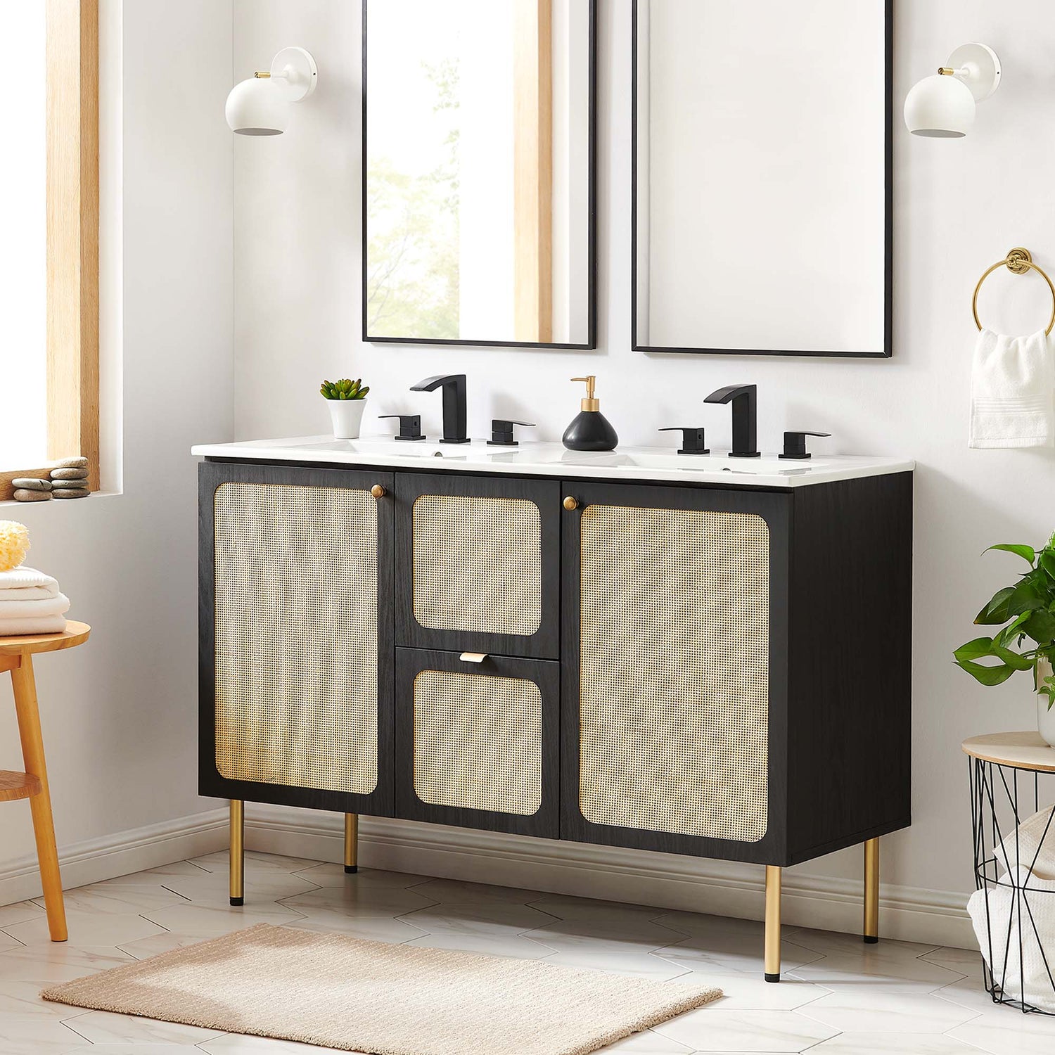 Chaucer 48&quot; Bathroom Vanity with White Basin Included by Modway