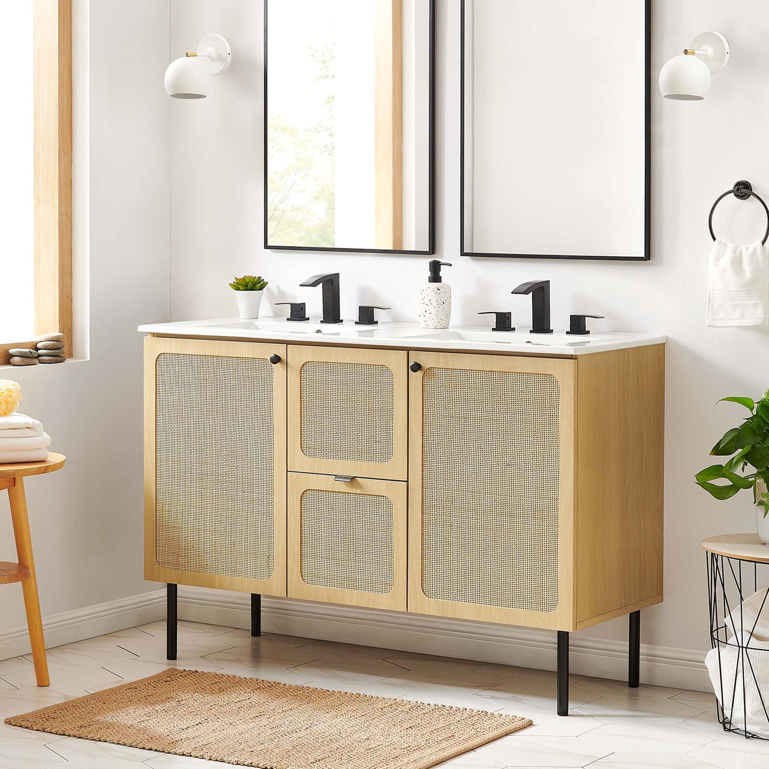 Chaucer 48&quot; Bathroom Vanity with White Basin Included by Modway