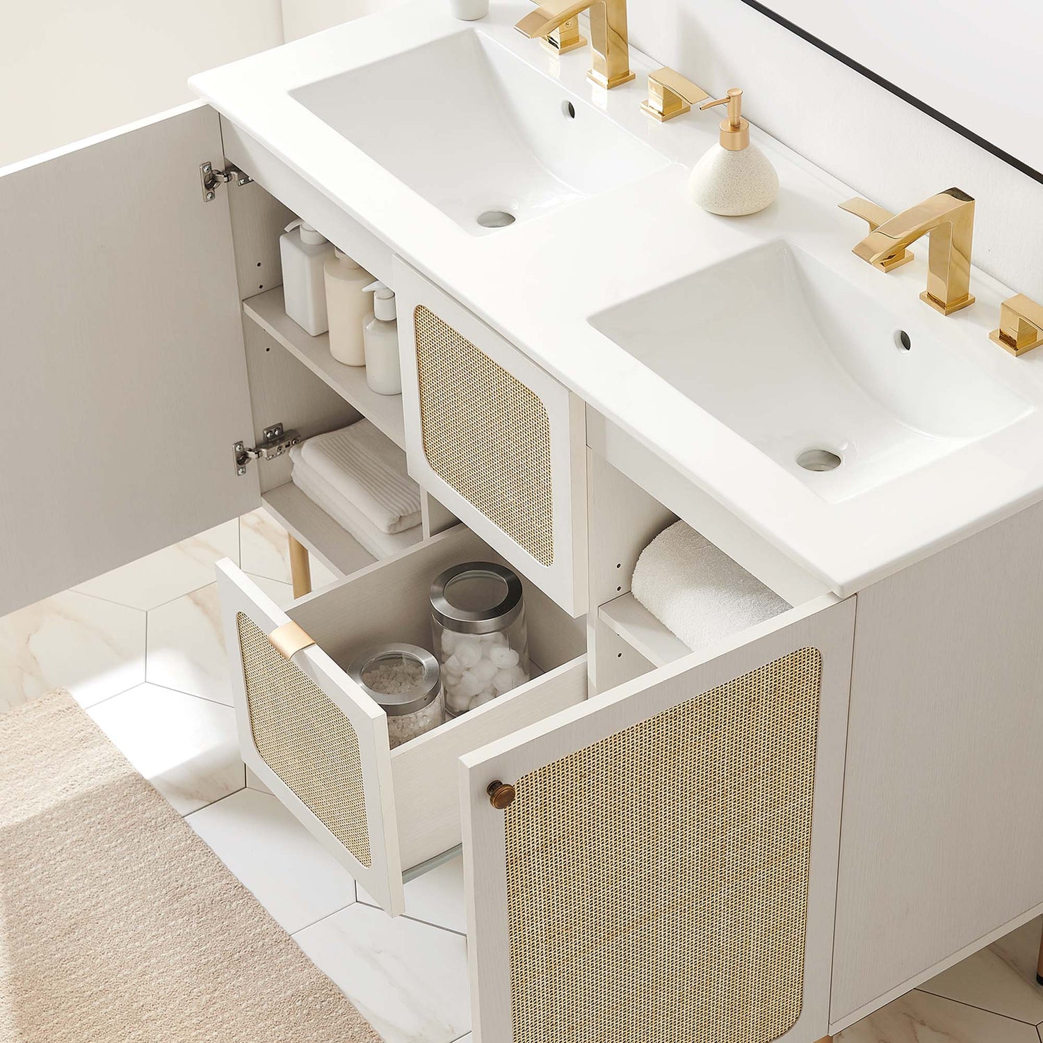 Chaucer 48&quot; Bathroom Vanity with White Basin Included by Modway