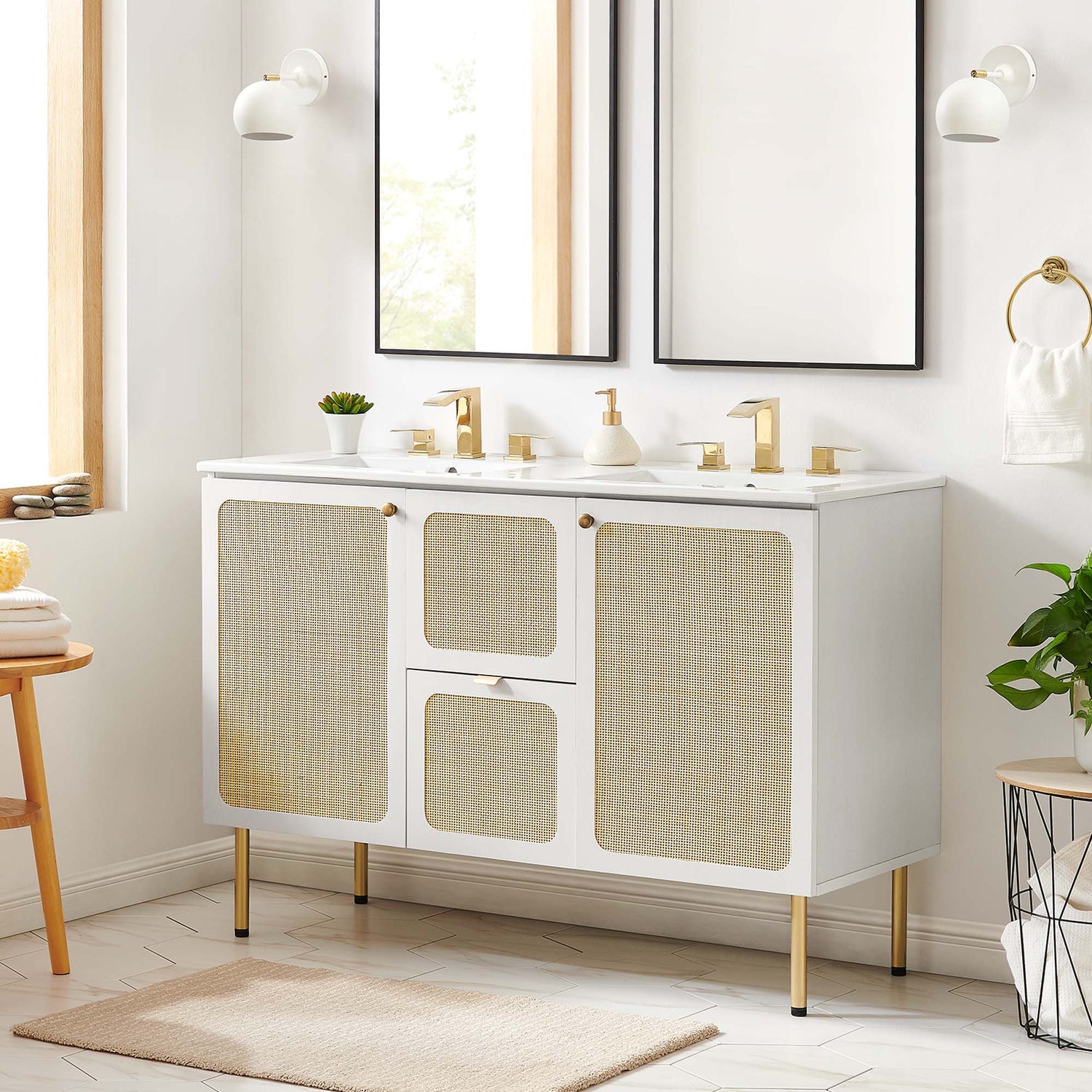 Chaucer 48&quot; Bathroom Vanity with White Basin Included by Modway
