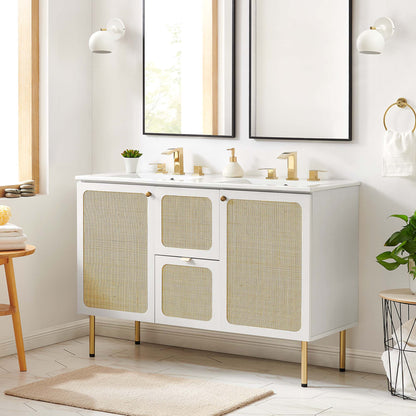 Chaucer 48&quot; Bathroom Vanity with White Basin Included by Modway