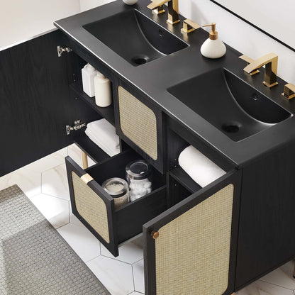 Chaucer Bathroom Vanity with Black Basin Included by Modway