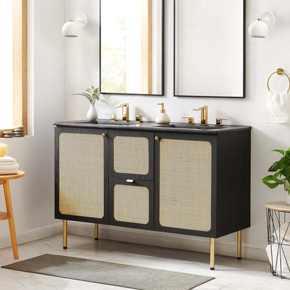 Chaucer Bathroom Vanity with Black Basin Included By HouseBean