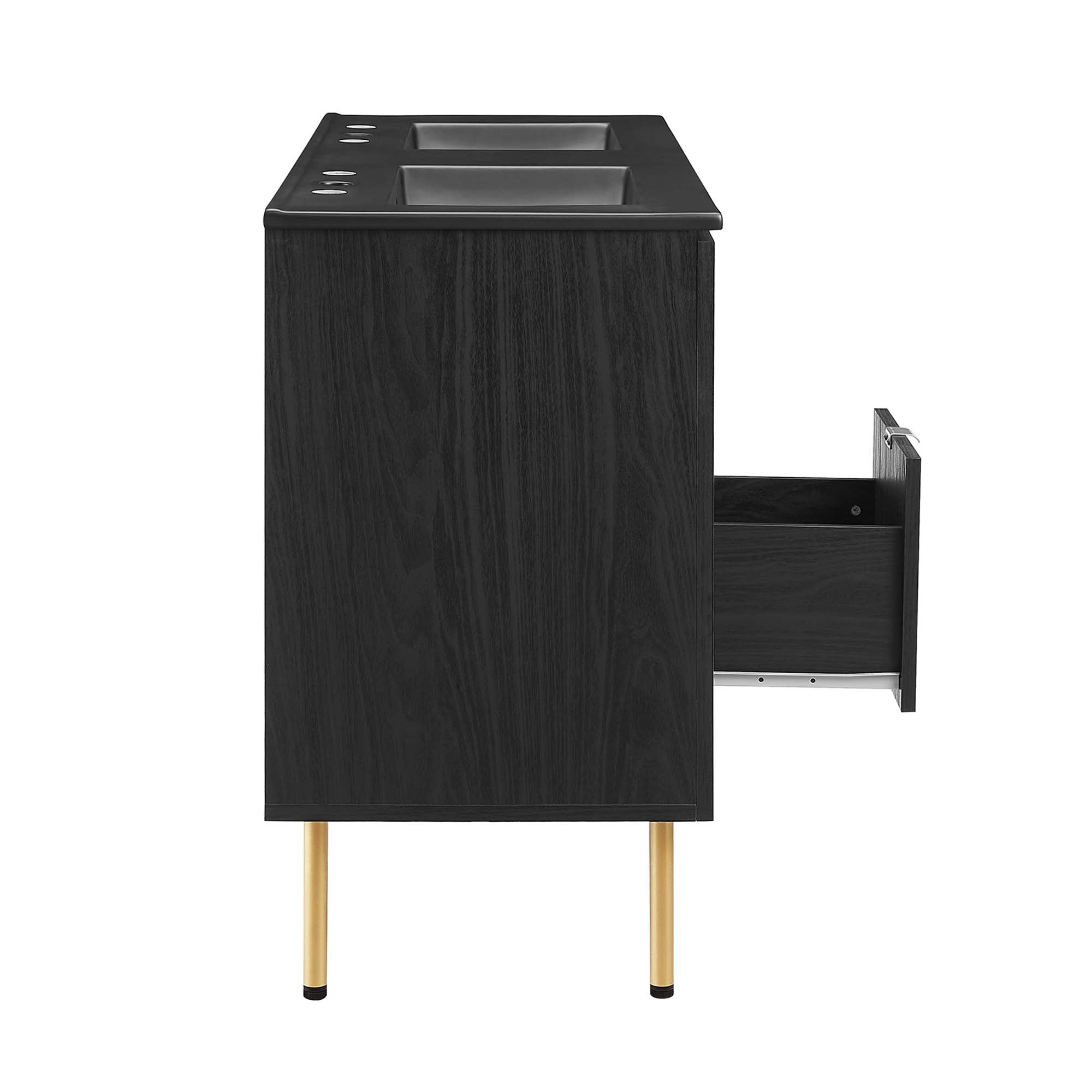 Chaucer Bathroom Vanity with Black Basin Included By HouseBean