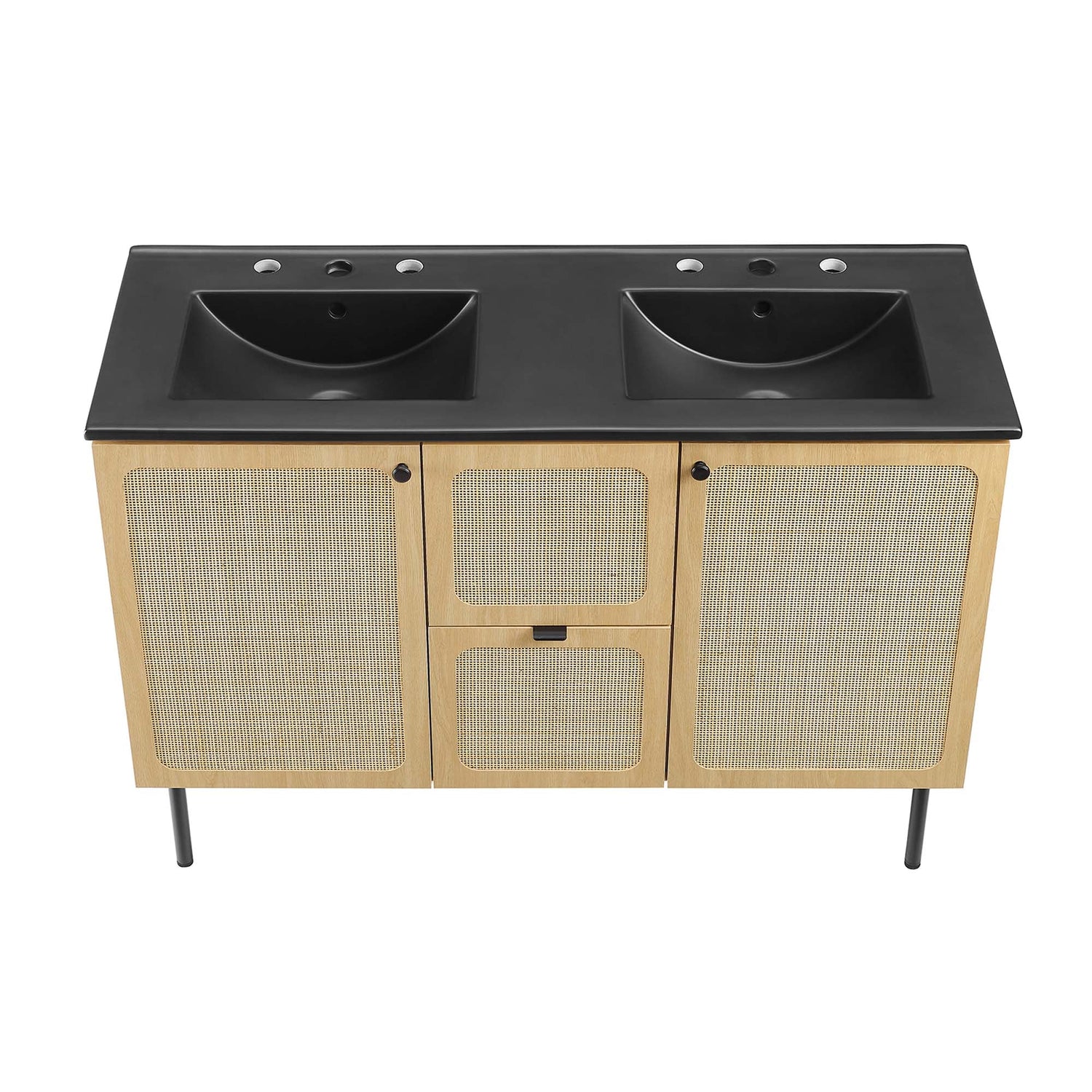 Chaucer Bathroom Vanity with Black Basin Included by Modway
