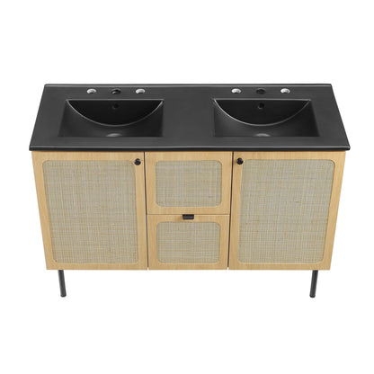 Chaucer Bathroom Vanity with Black Basin Included by Modway