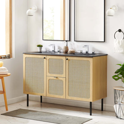 Chaucer Bathroom Vanity with Black Basin Included by Modway