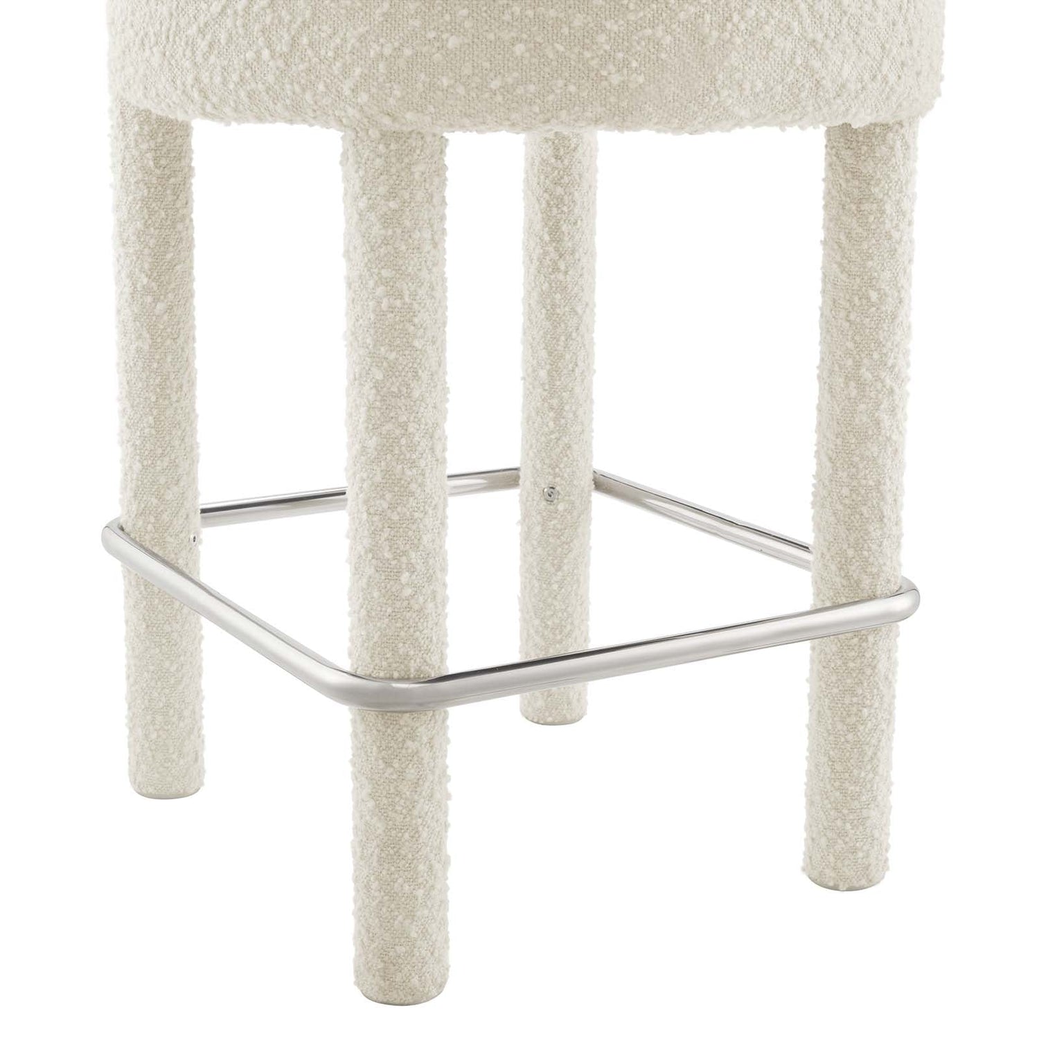 Toulouse Boucle Fabric Counter Stool - Set of 2 By HouseBean