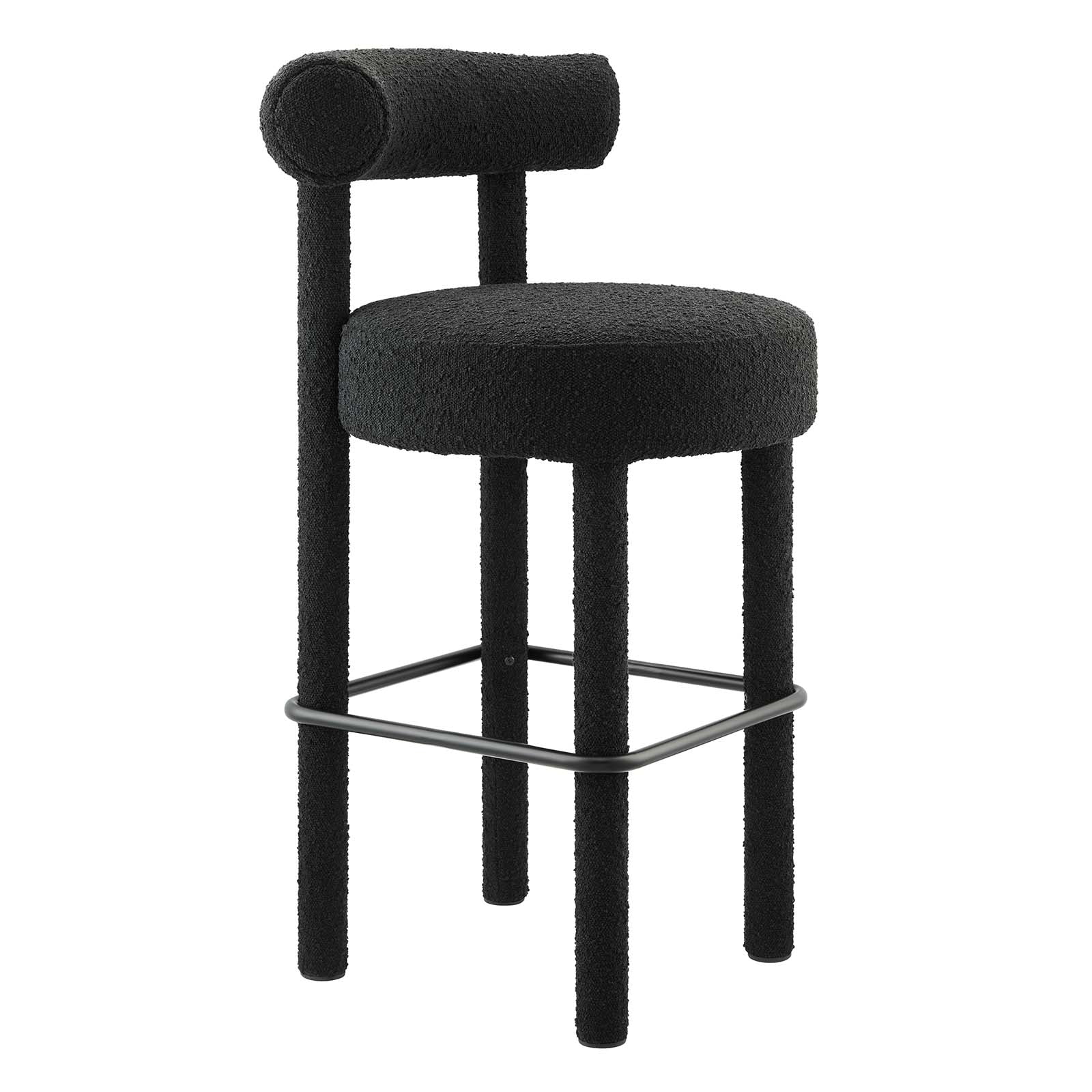 Toulouse Boucle Fabric Bar Stool - Set of 2 By HouseBean