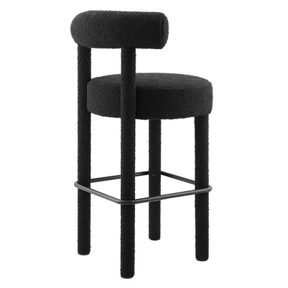 Toulouse Boucle Fabric Bar Stool - Set of 2 By HouseBean