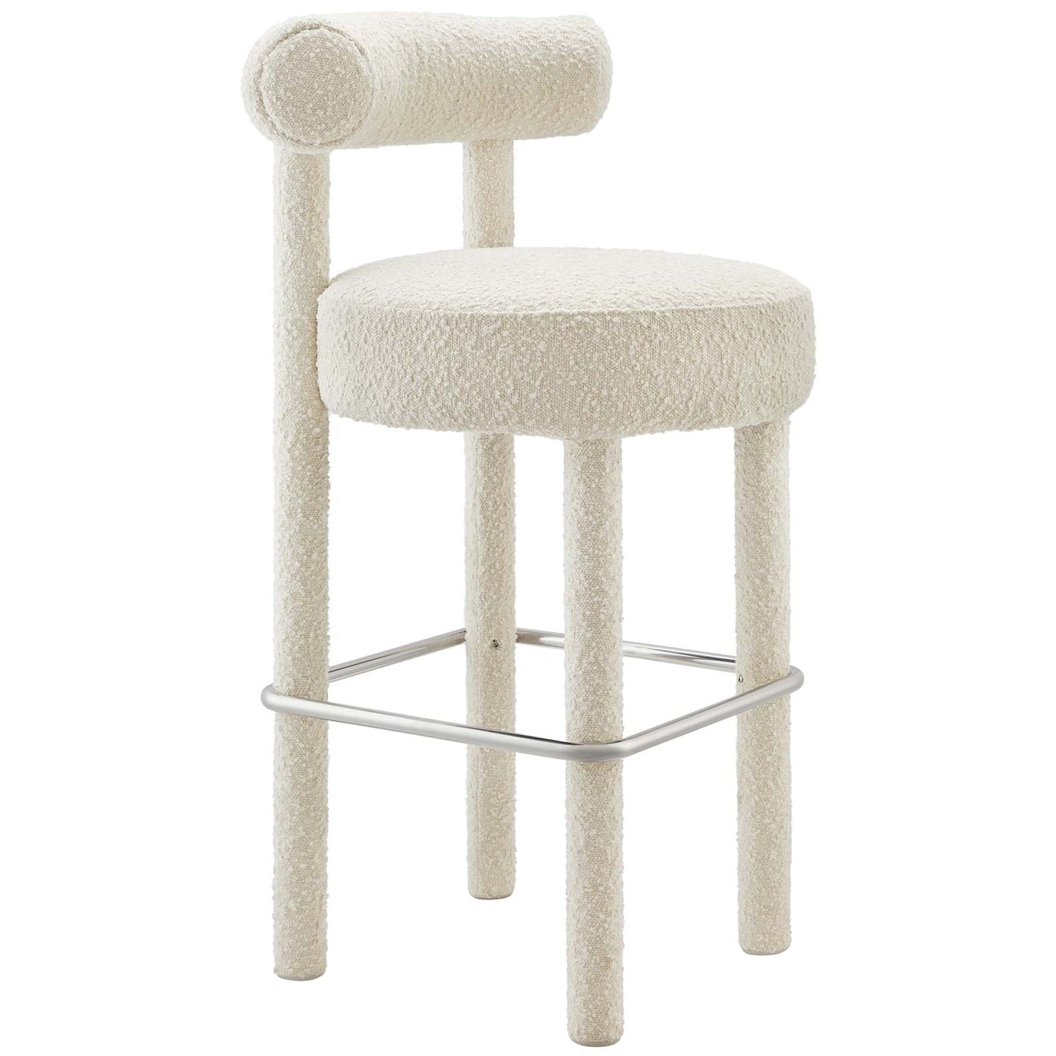 Toulouse Boucle Fabric Bar Stool - Set of 2 By HouseBean