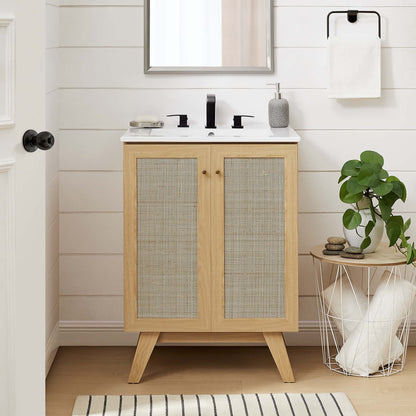 Soma Bathroom Vanity with White Basin Included by Modway