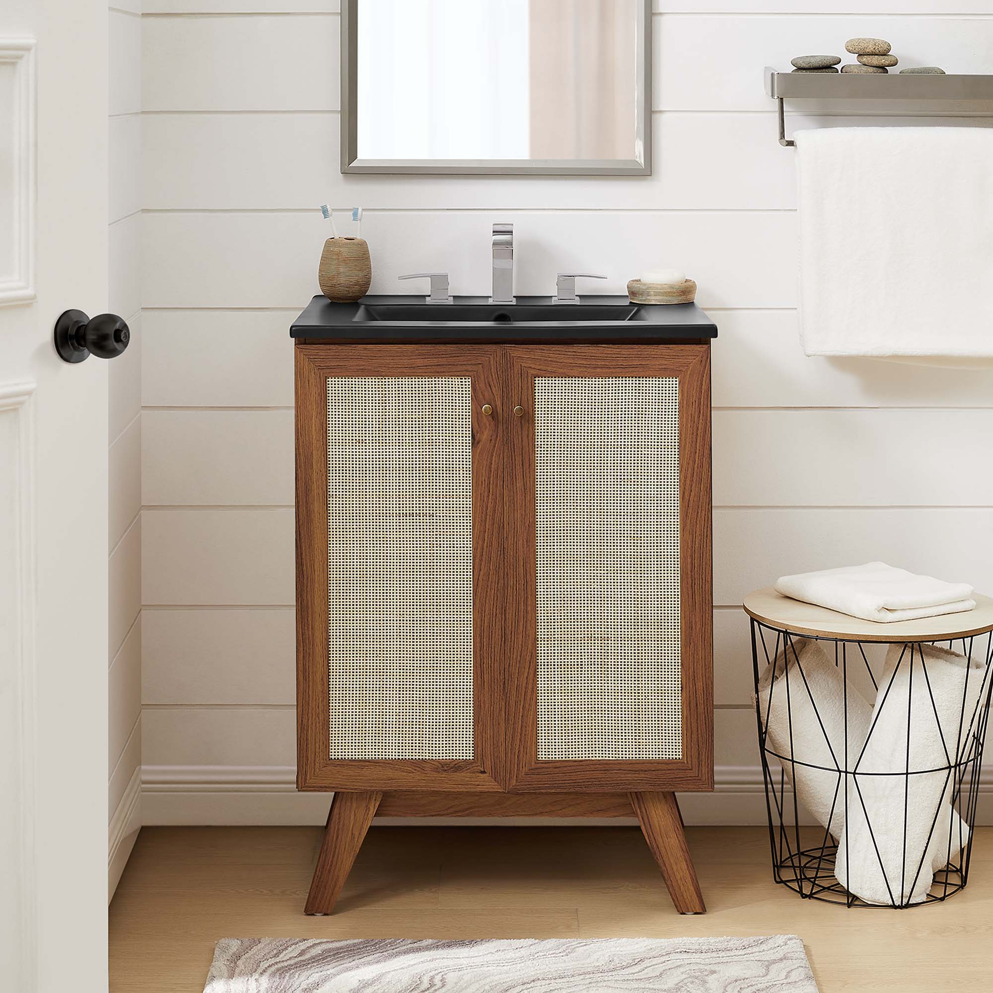 Soma Bathroom Vanity with Black Basin Included By HouseBean