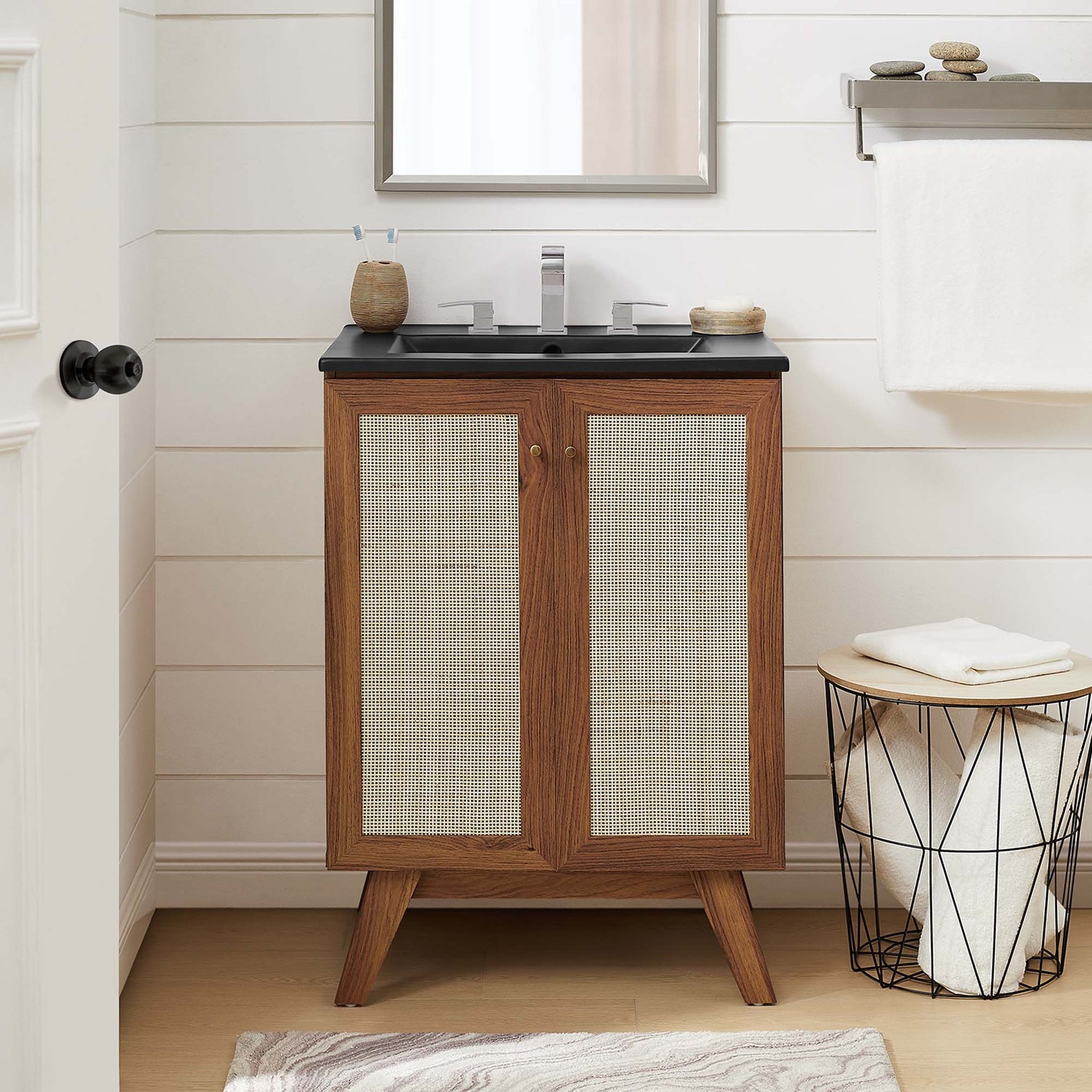 Soma Bathroom Vanity with Black Basin Included by Modway