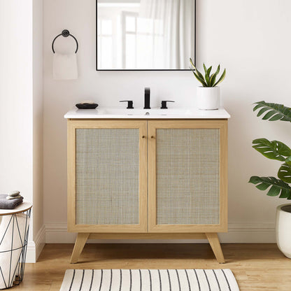 Soma Bathroom Vanity with White Basin Included by Modway