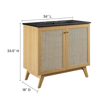 Soma Bathroom Vanity with Black Basin Included by Modway