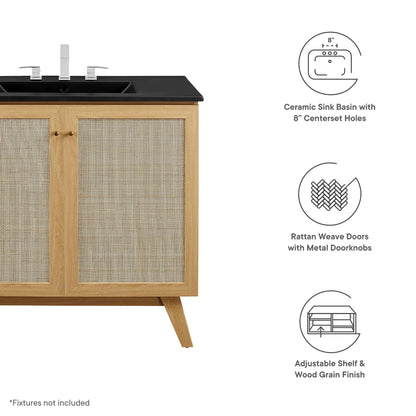 Soma Bathroom Vanity with Black Basin Included by Modway