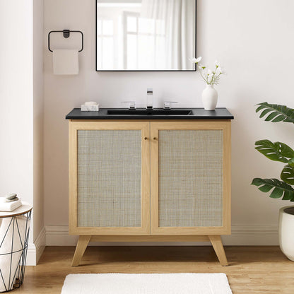 Soma Bathroom Vanity with Black Basin Included by Modway