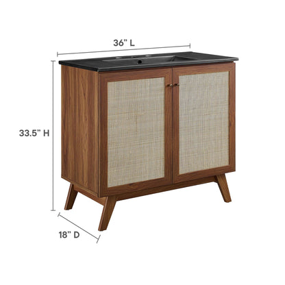 Soma Bathroom Vanity with Black Basin Included by Modway