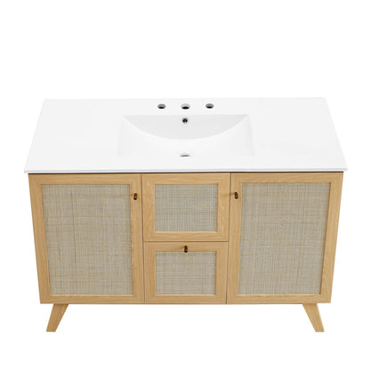 Soma Bathroom Vanity with White Basin Included by Modway