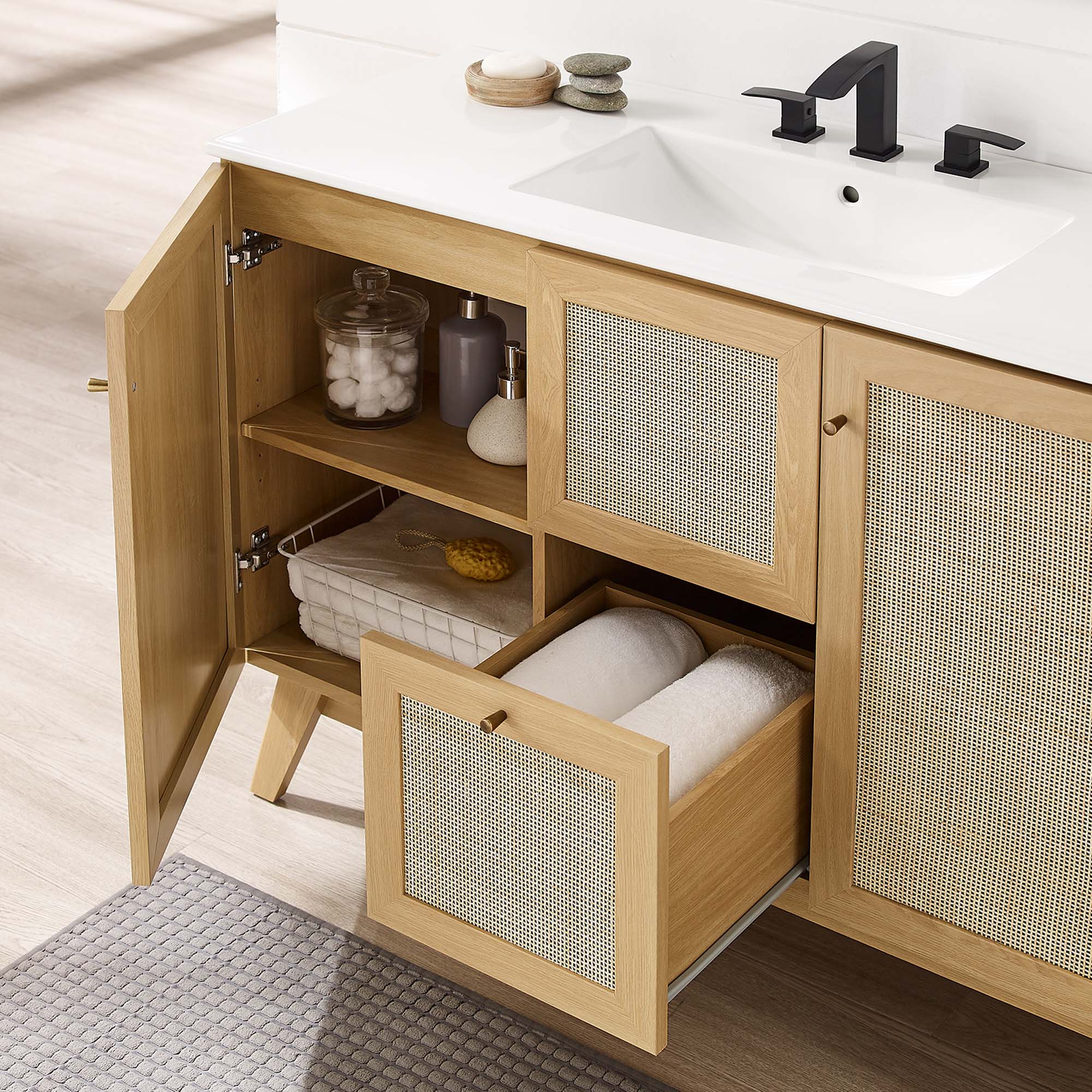 Soma Bathroom Vanity with White Basin Included by Modway