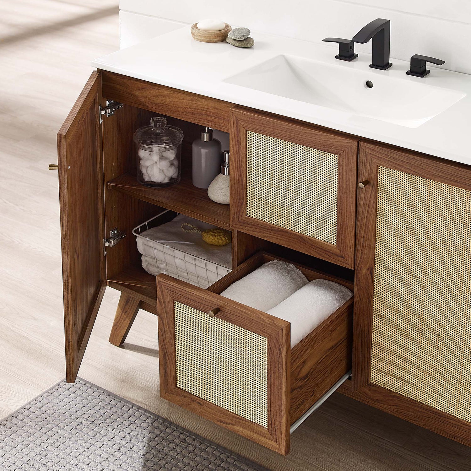 Soma Bathroom Vanity with White Basin Included by Modway