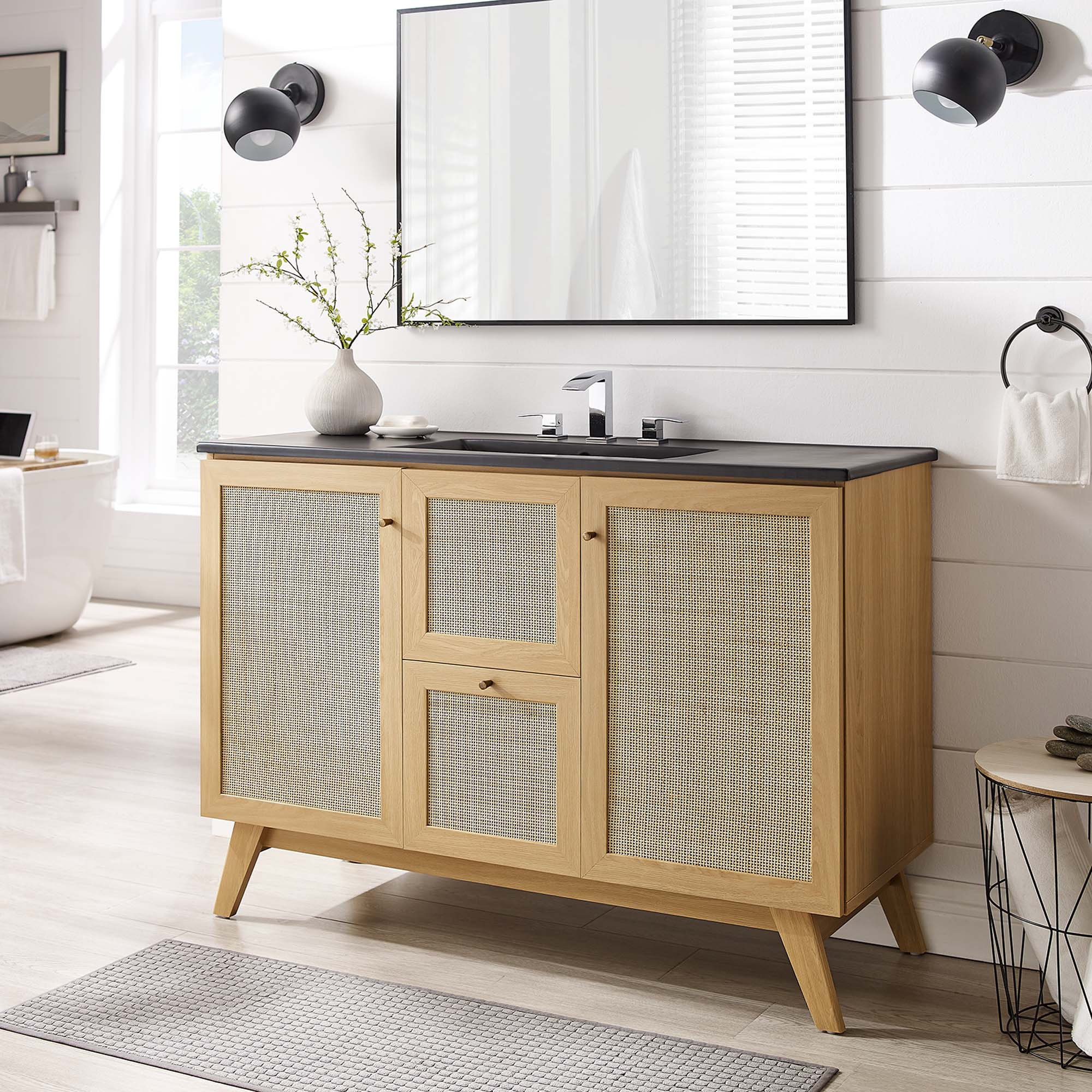 Soma Bathroom Vanity with Black Basin Included by Modway