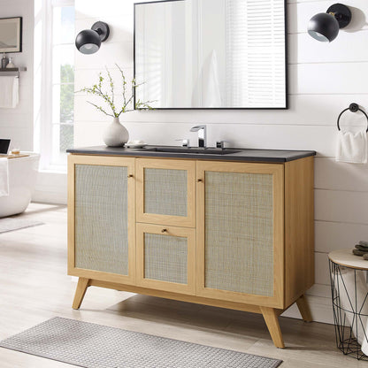 Soma Bathroom Vanity with Black Basin Included by Modway