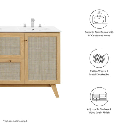 Soma Bathroom Vanity with White Basin Included by Modway