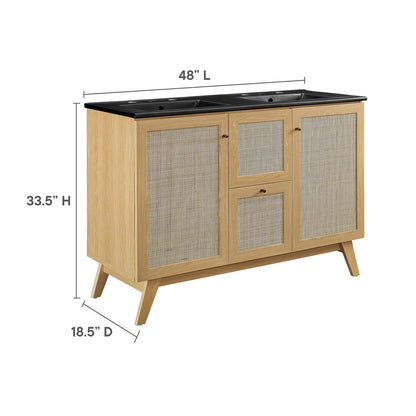 Soma Bathroom Vanity with Black Basin Included by Modway