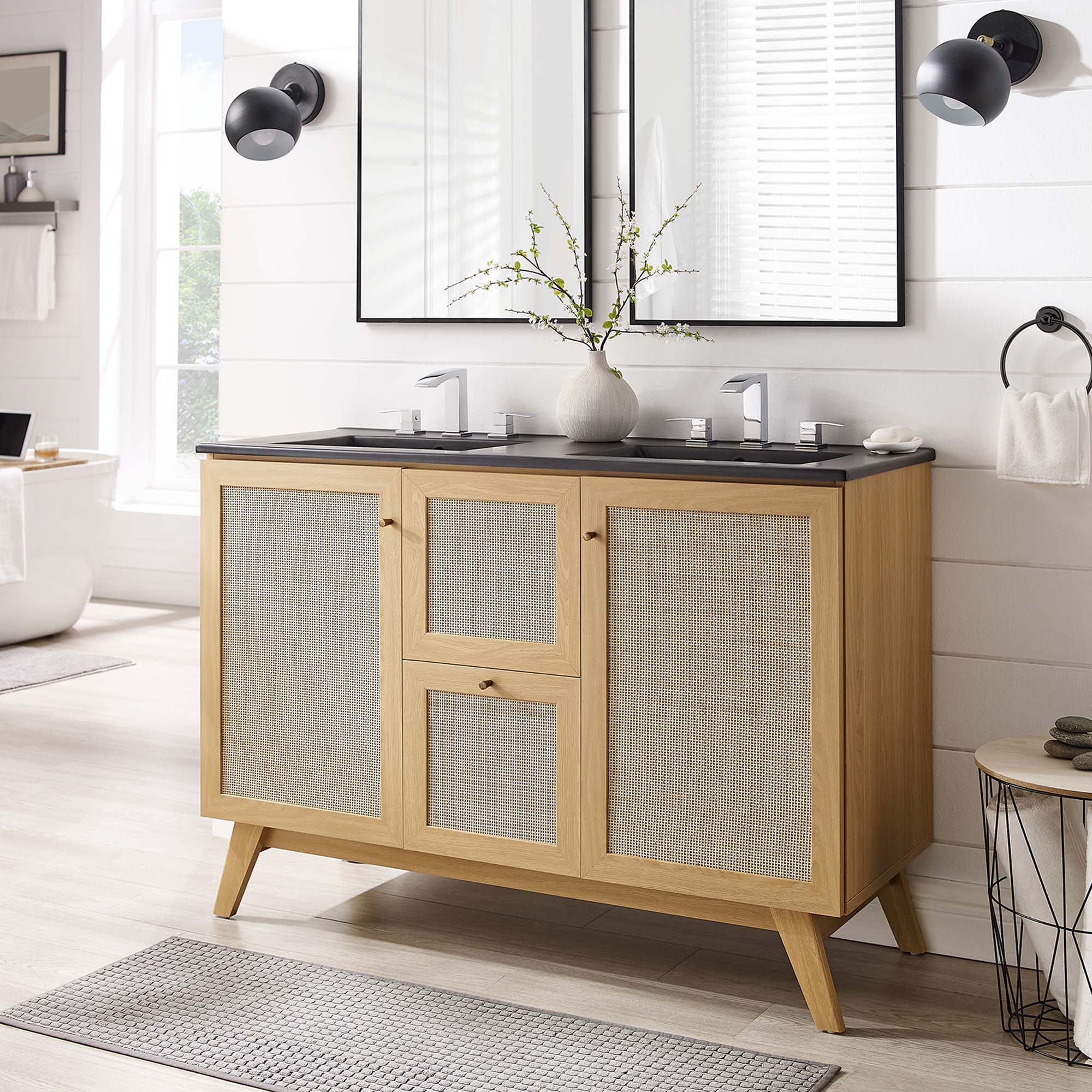 Soma Bathroom Vanity with Black Basin Included By HouseBean