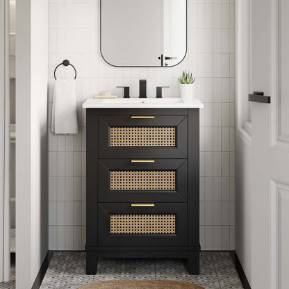 Dixie Bathroom Vanity Basin Included by Modway