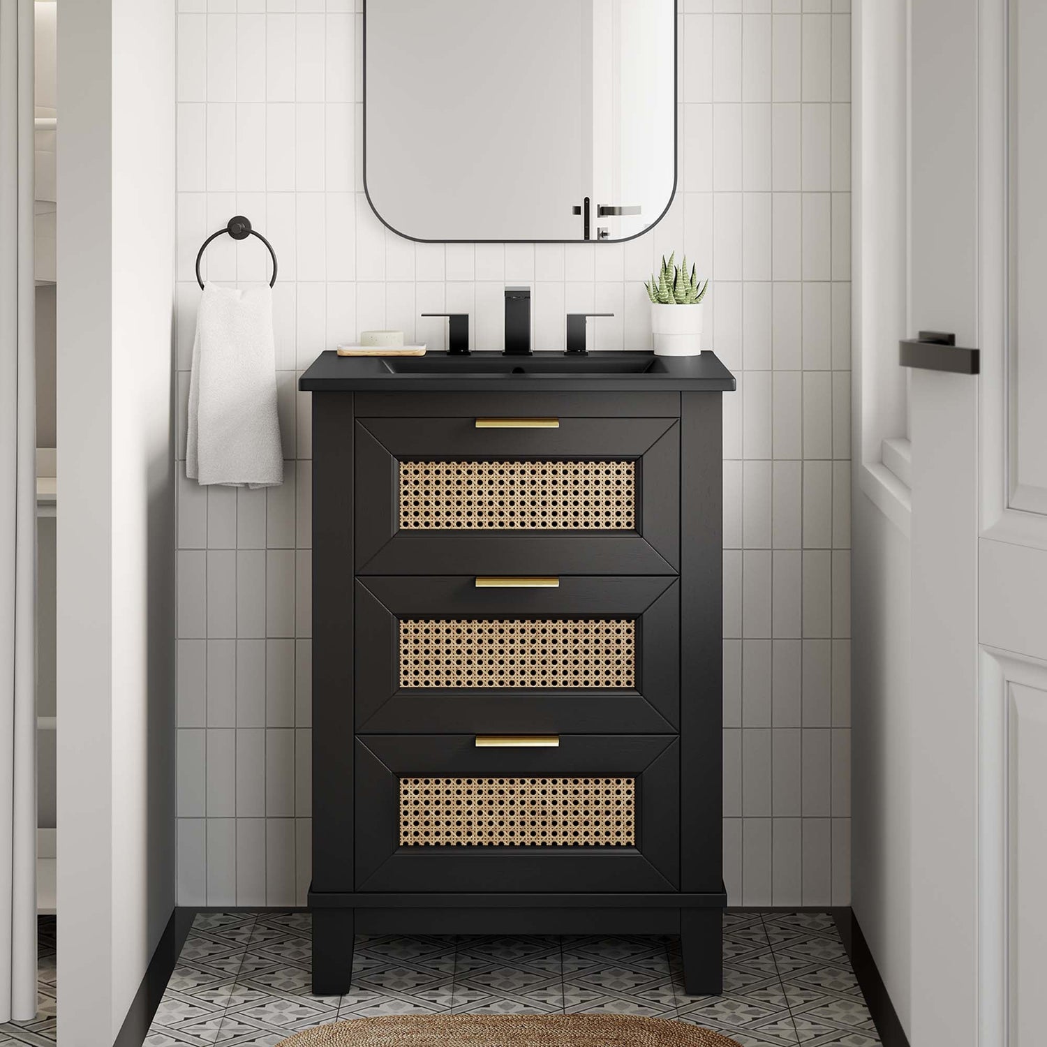 Dixie Bathroom Vanity Basin Included by Modway