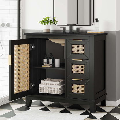 Dixie Bathroom Vanity Basin Included by Modway