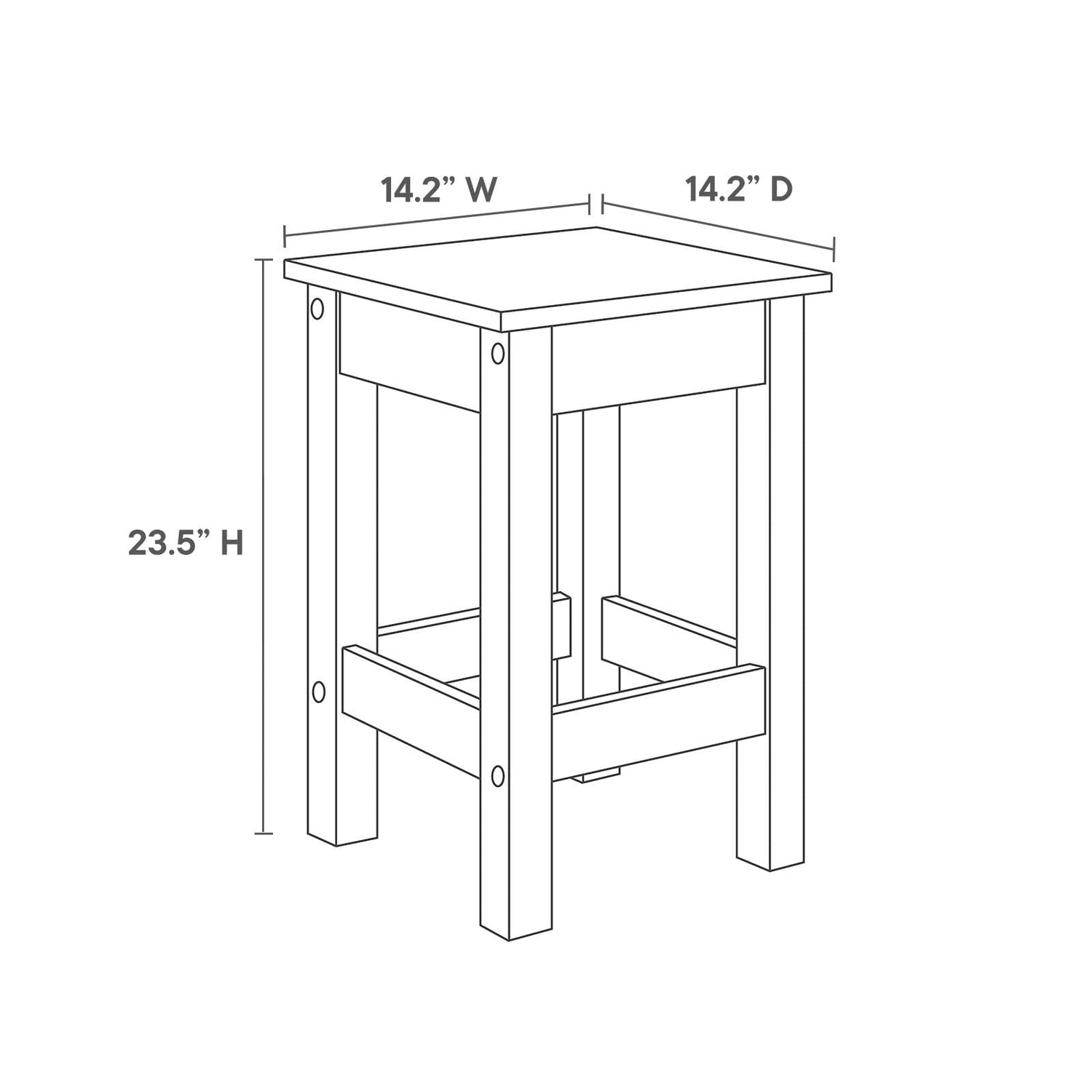 Galley 3-Piece Kitchen Island and Stool Set By HouseBean