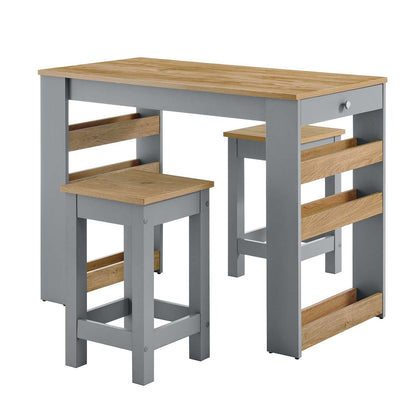 Galley 3-Piece Kitchen Island and Stool Set By HouseBean